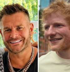 Jethro e Ed Sheeran Foto: Reprodução Instagram | @alonestarsheeran, @teddysphotos