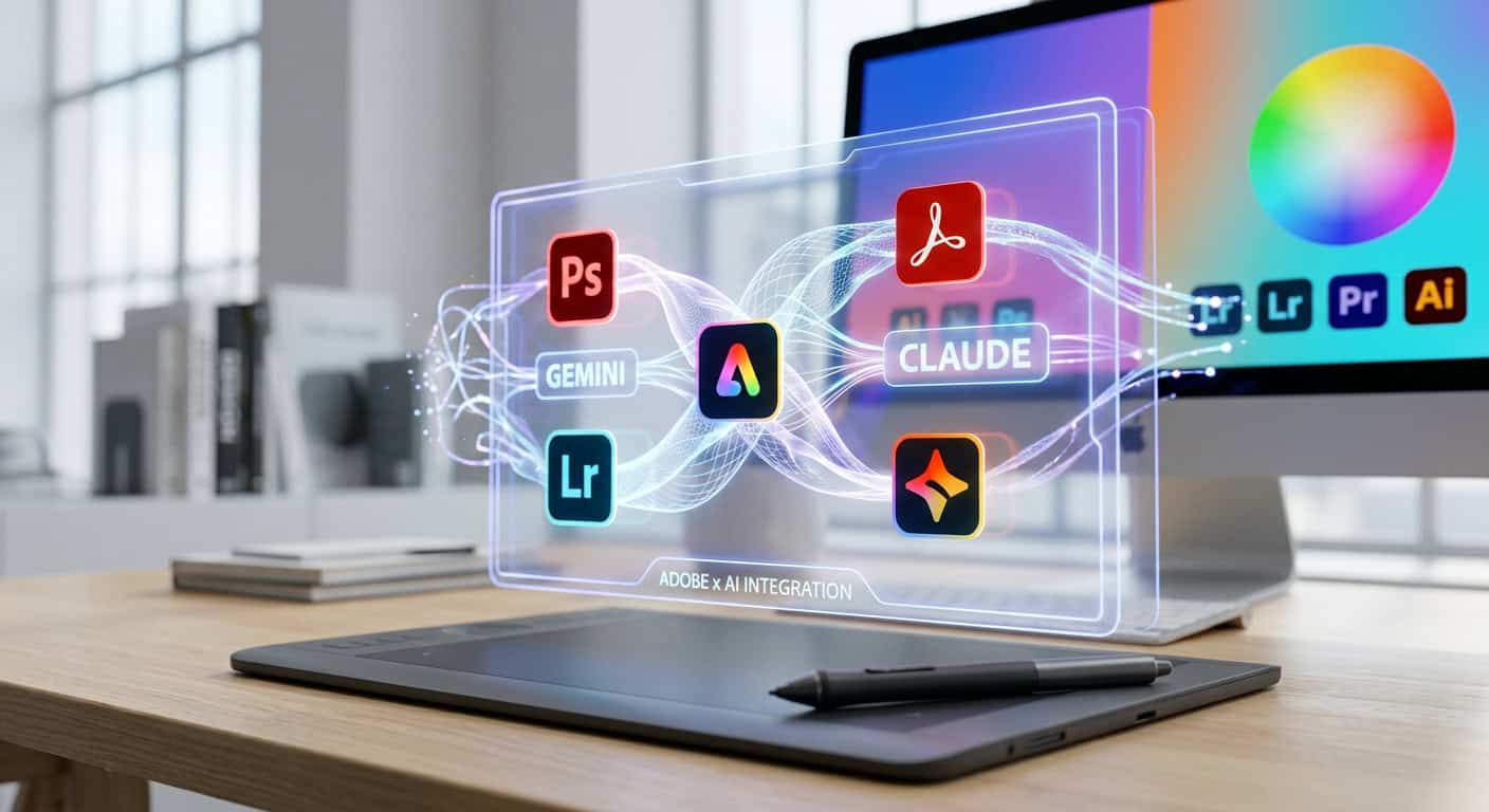 Adobe reúne mais de 80 ferramentas no Claude e leva Photoshop, Lightroom e Firefly ao Gemini